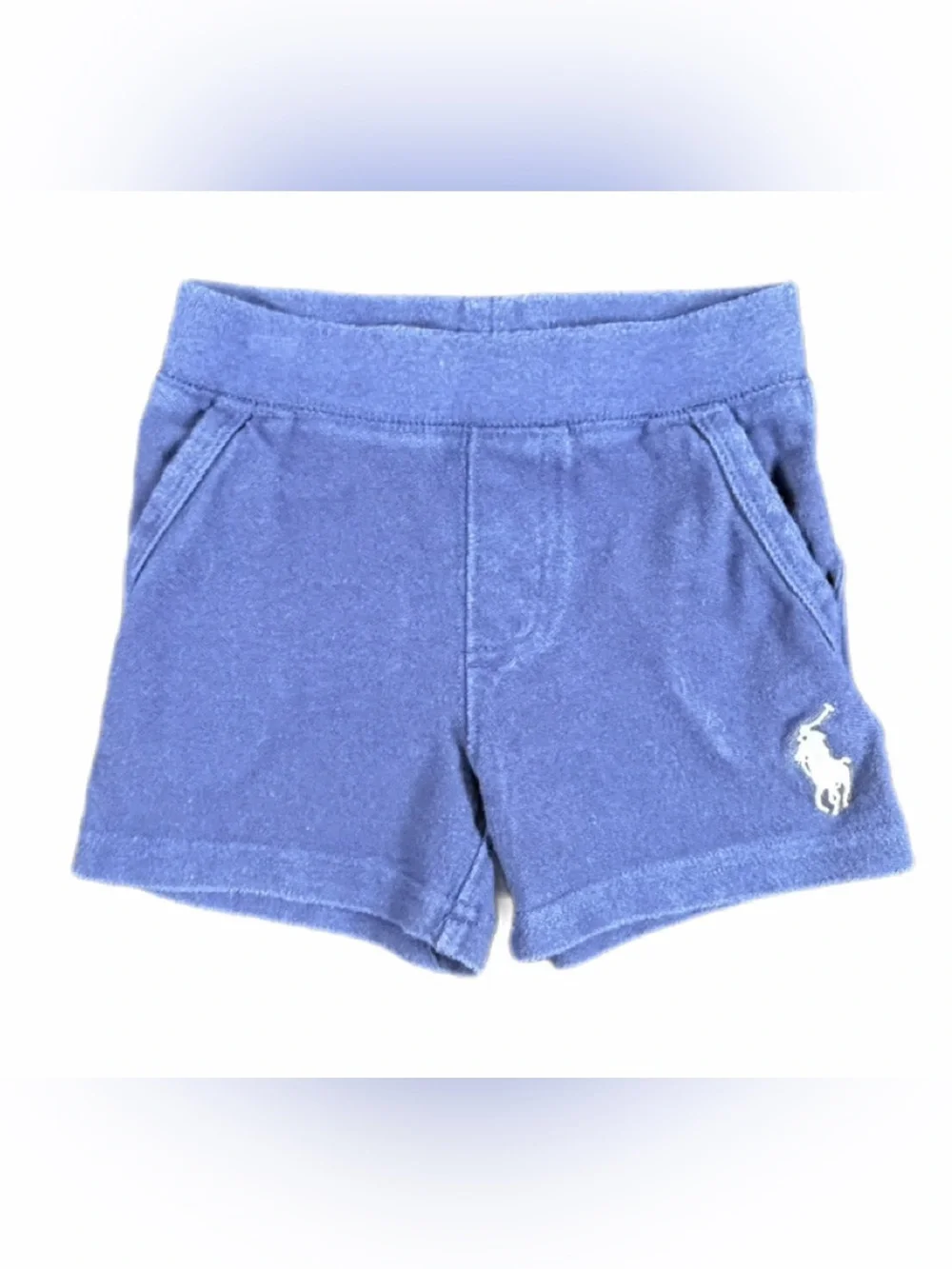 RALPH LAUREN Baby Boy Big Pony Embroidered Mesh Cotton Shorts - 12M